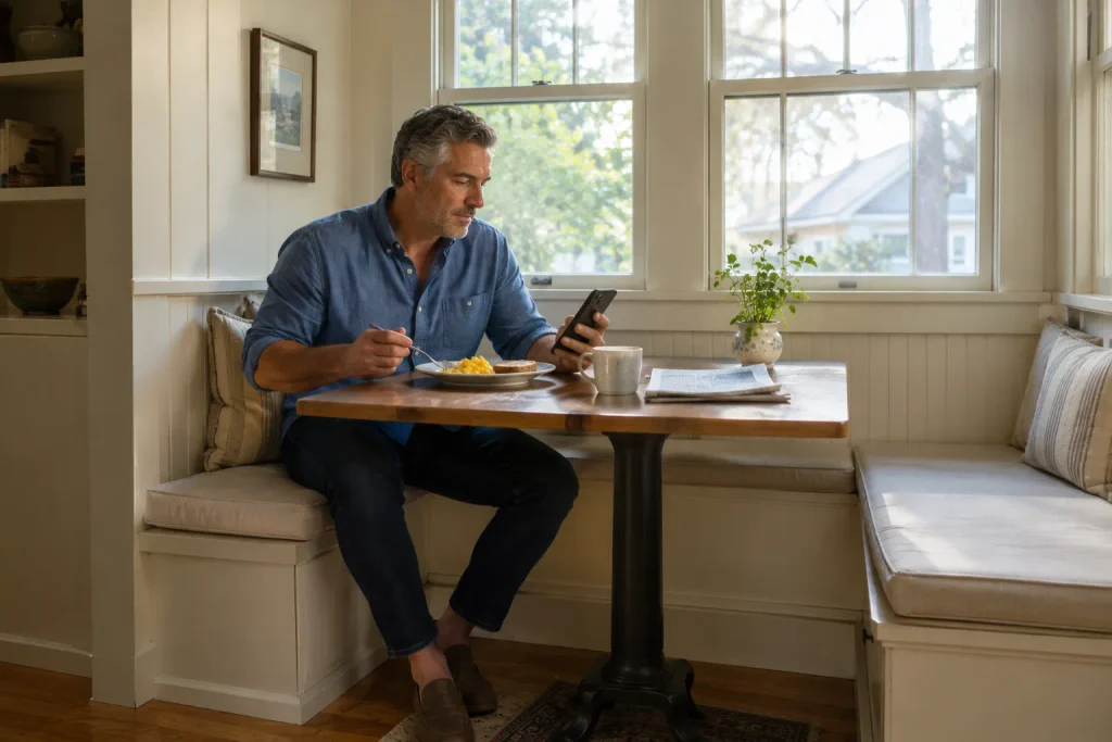 A beginner macro guide only works if tracking holds up on ordinary weekday mornings.