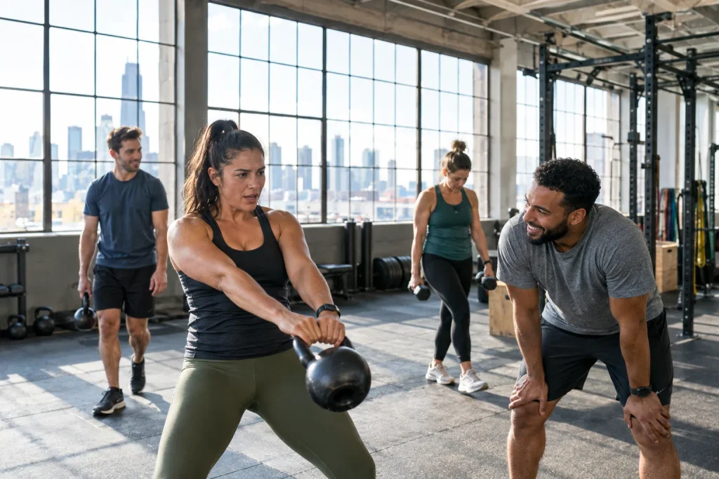 Members training together in a group fitness class linked to higher retention